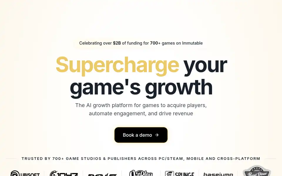 Screenshot of immutable.com
