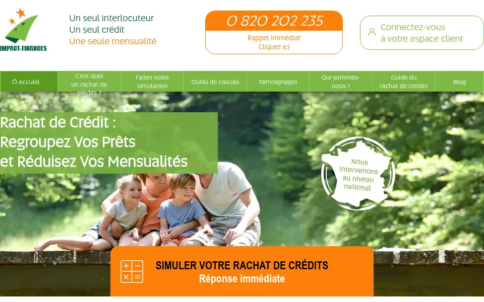 Screenshot of impact-finances.fr