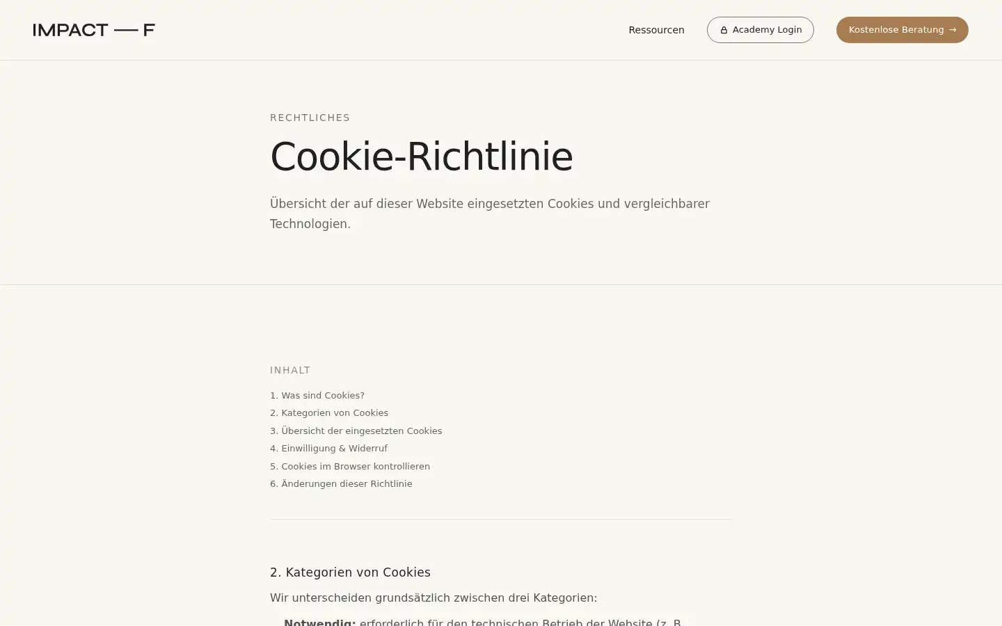 Screenshot of impact-freelance.de