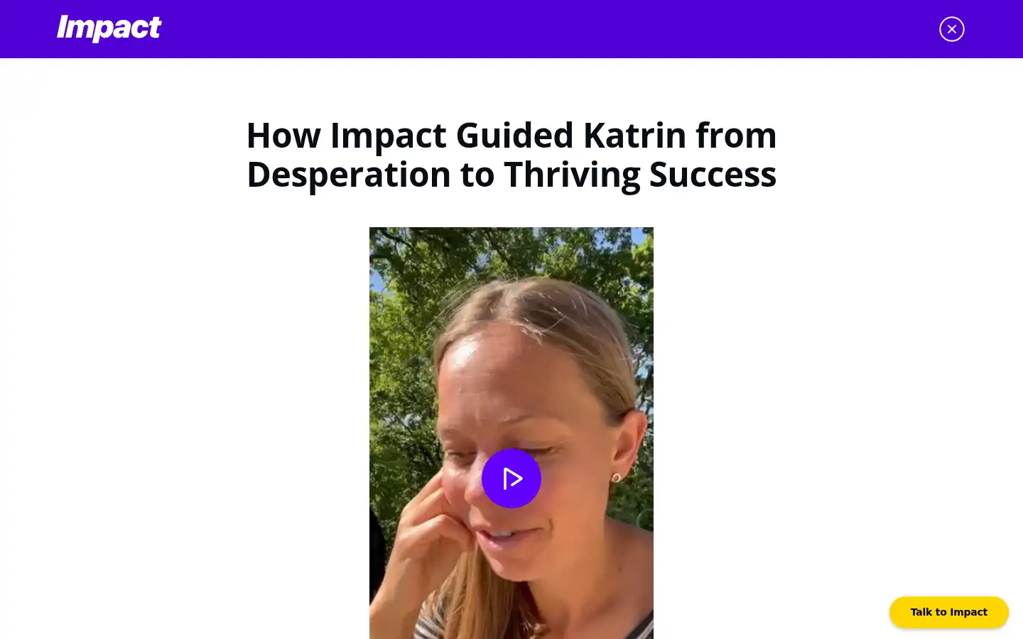 Screenshot of impact.me