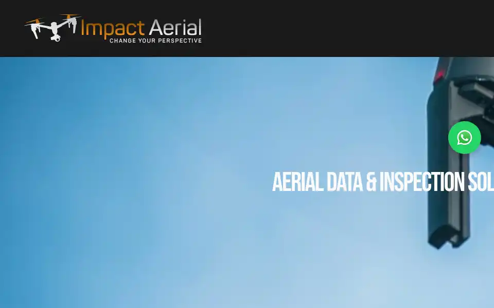 Screenshot of impactaerial.co.uk