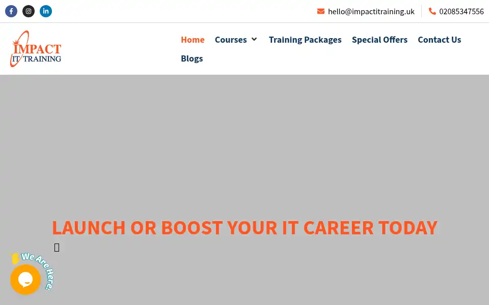 Screenshot of impactitraining.uk