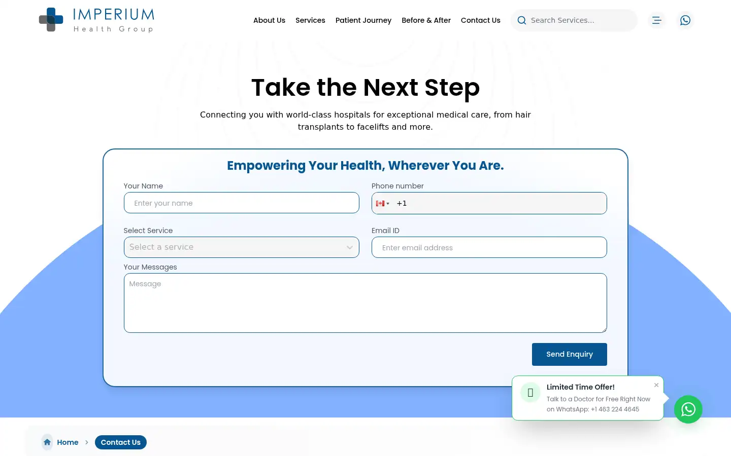 Screenshot of imperiumhealthgroup.com