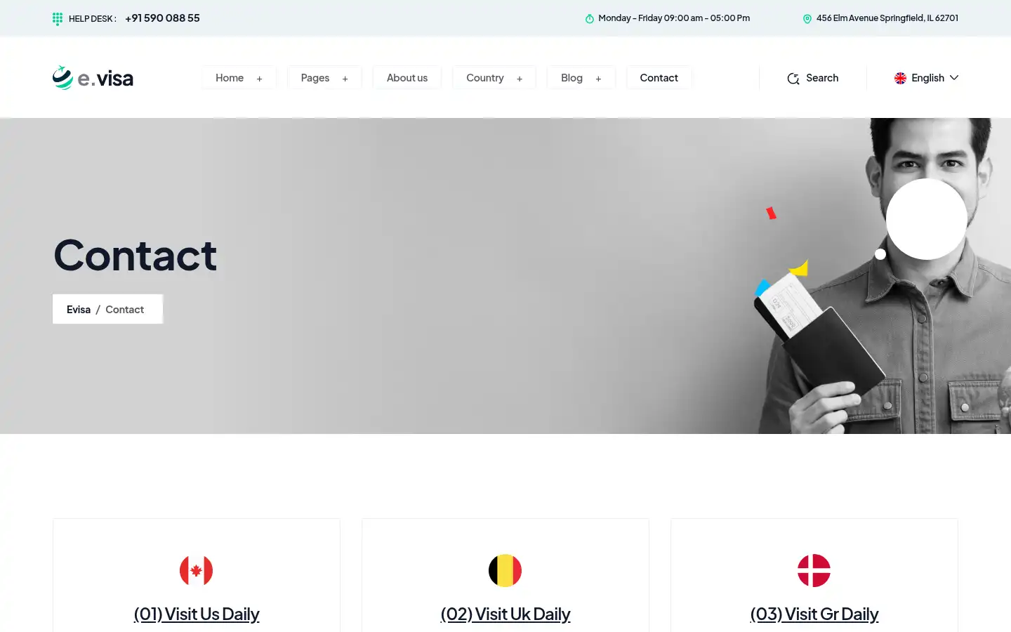 Screenshot of imperiumvisas.com