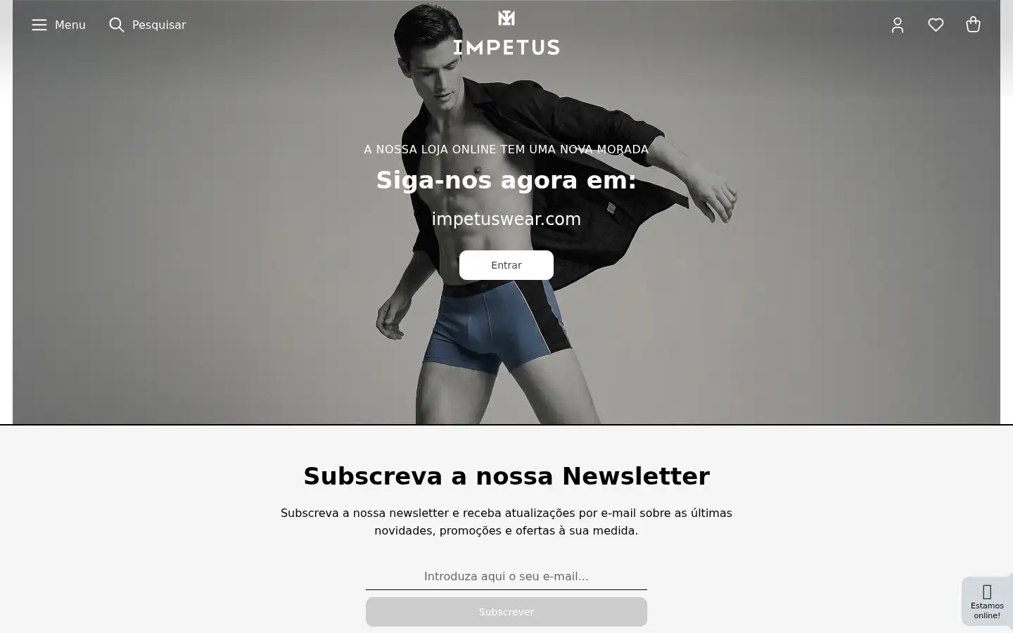 Screenshot of impetusunderwear.com