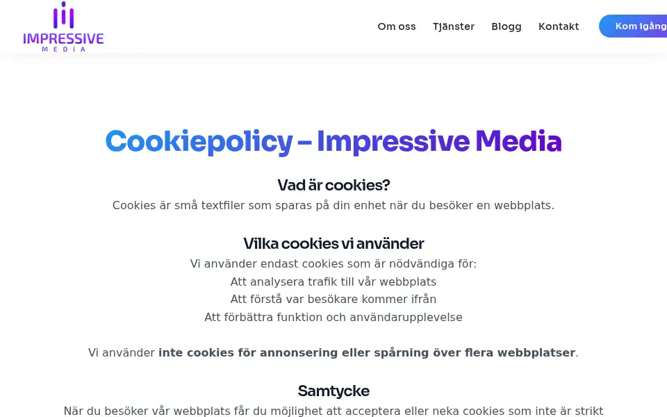 Screenshot of impressivenordic.com