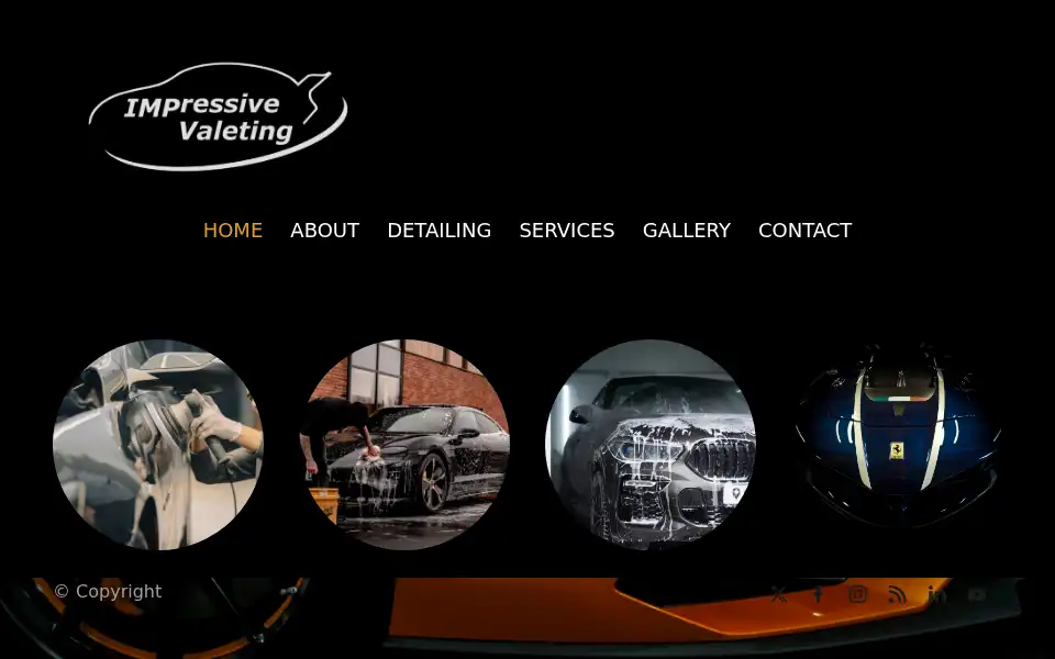 Screenshot of impressivevaleting.co.uk