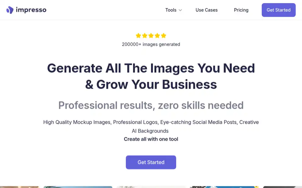 Screenshot of impresso.com