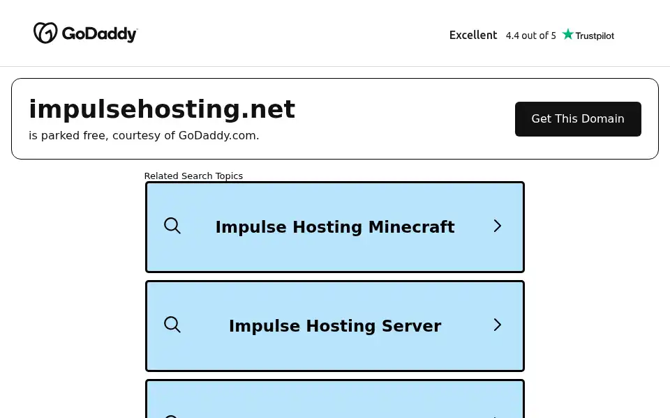 Screenshot of impulsehosting.net