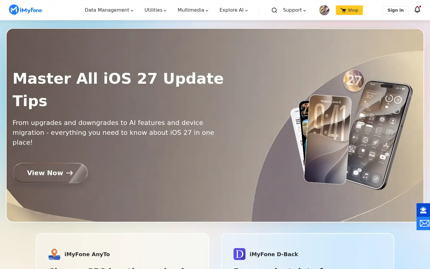 Screenshot of imyfone.com