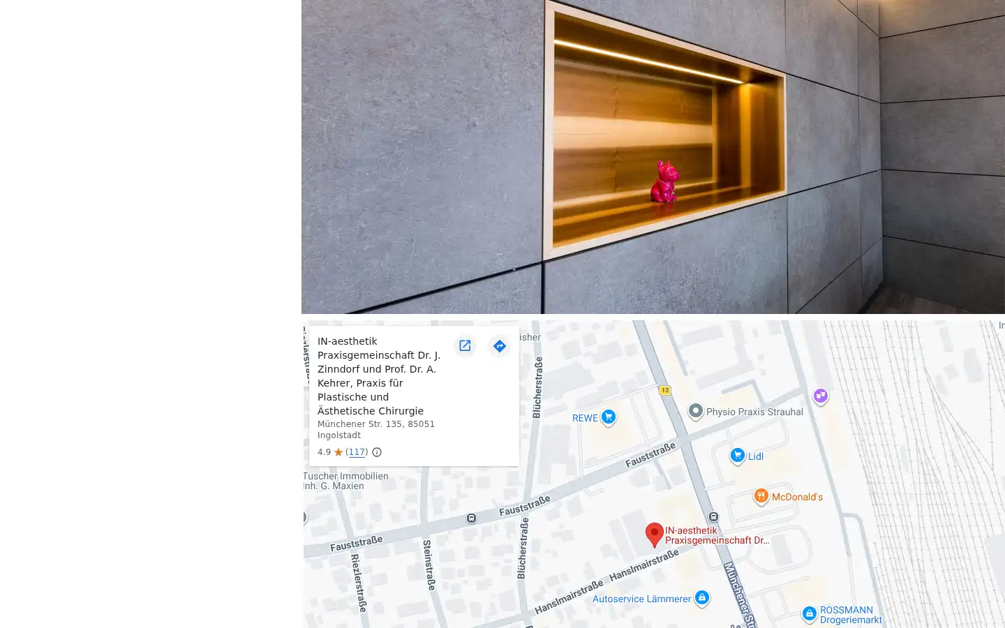 Screenshot of in-aesthetik.de