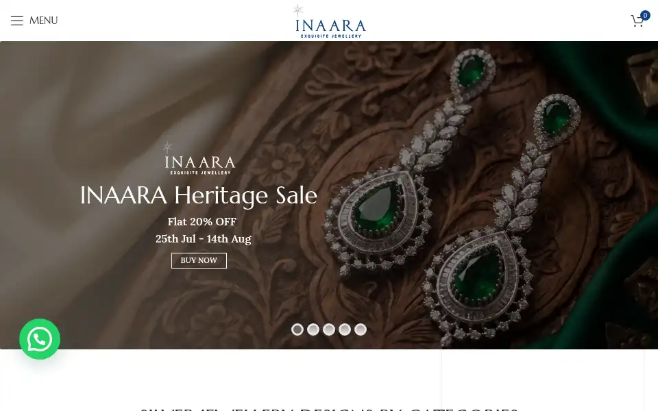 Screenshot of inaara.pk