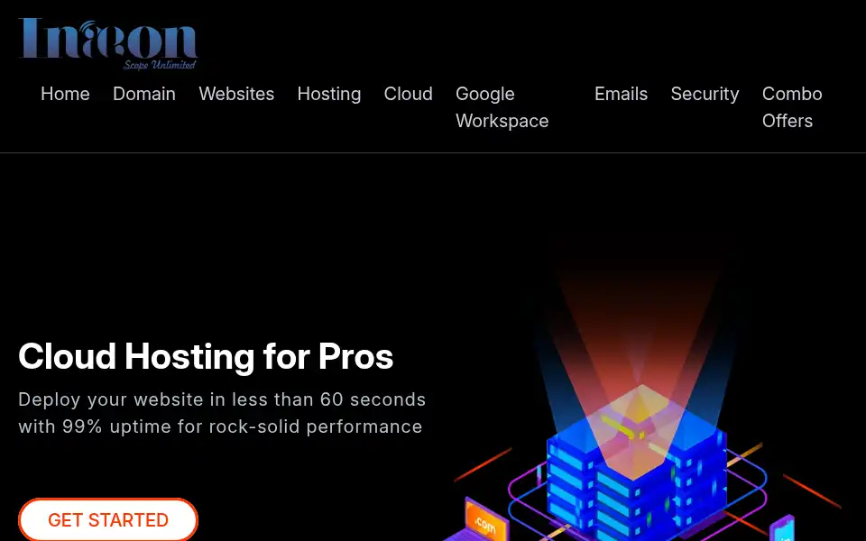 Screenshot of inaeon.com
