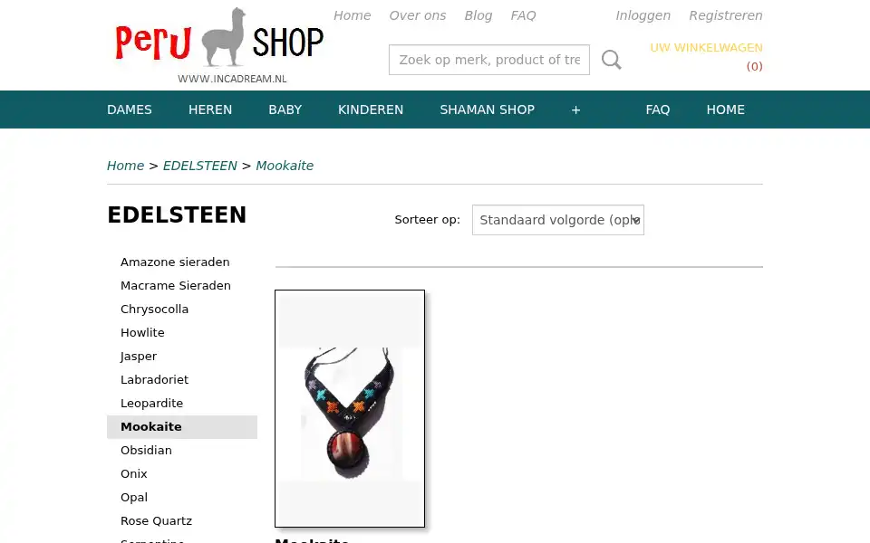 Screenshot of incadream.nl