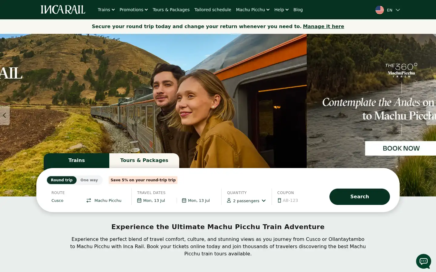 Screenshot of incarail.com
