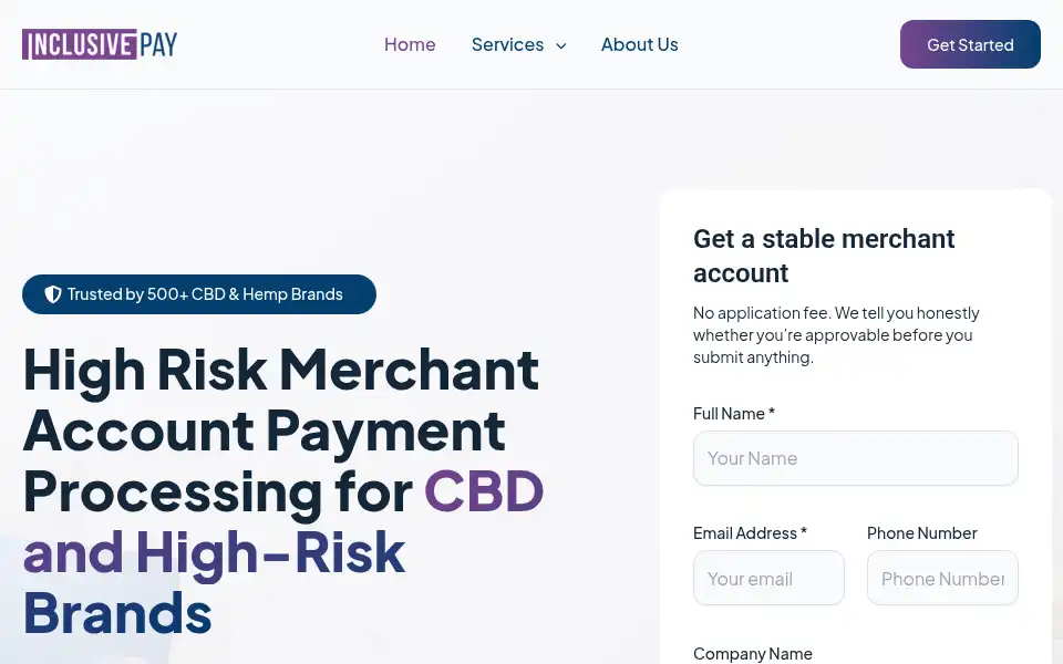 Screenshot of inclusivepay.com