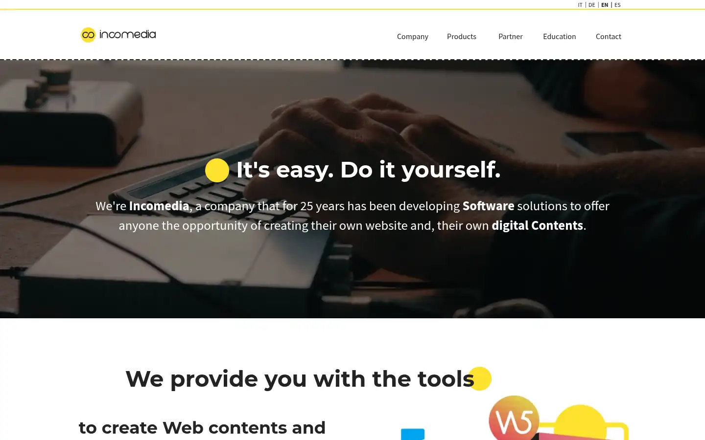 Screenshot of incomedia.eu