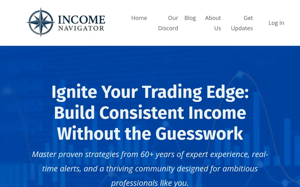 Screenshot of incomenavigator.com