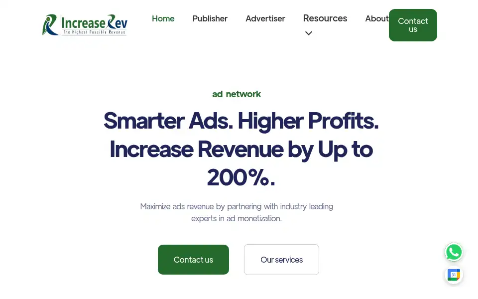 Screenshot of increaserev.com