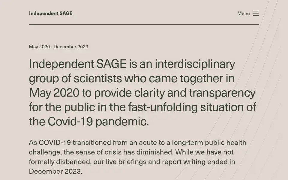 Screenshot of independentsage.org