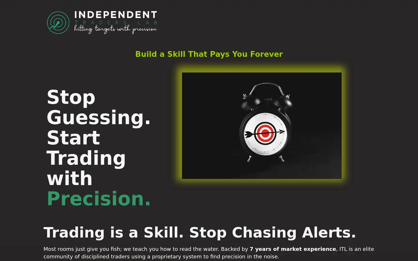 Screenshot of independenttraderslab.com
