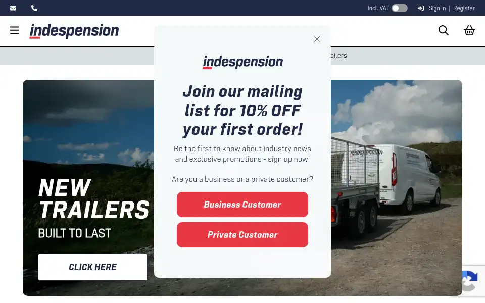 Screenshot of indespension.co.uk