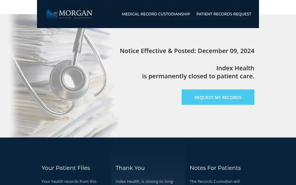Screenshot of indexclinic.com