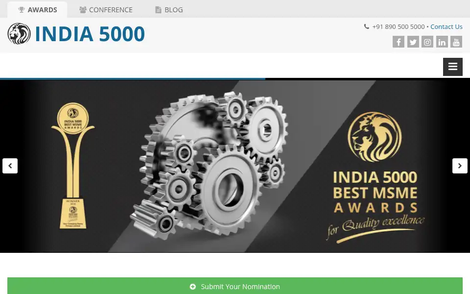 Screenshot of india5000.com