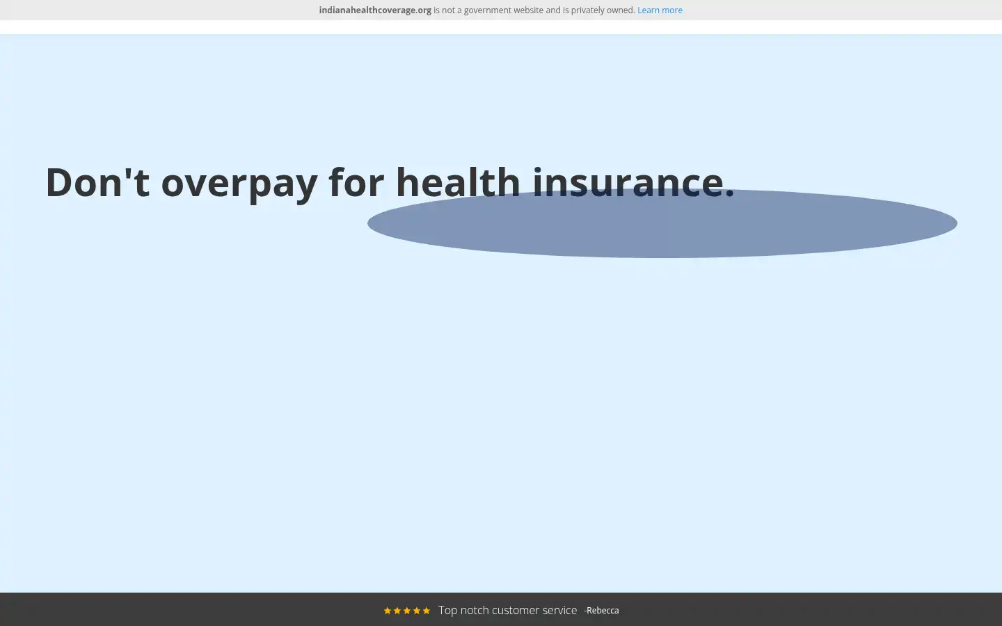Screenshot of indianahealthcoverage.org