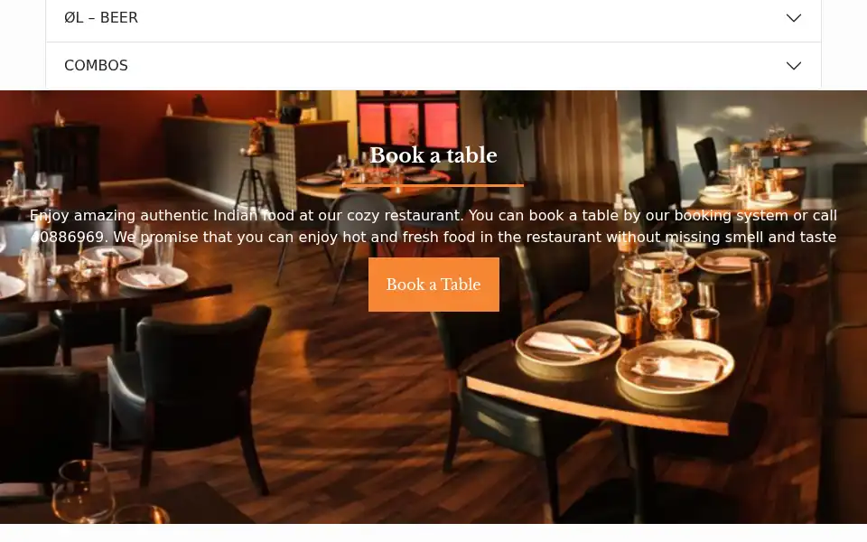 Screenshot of indiaspice.dk
