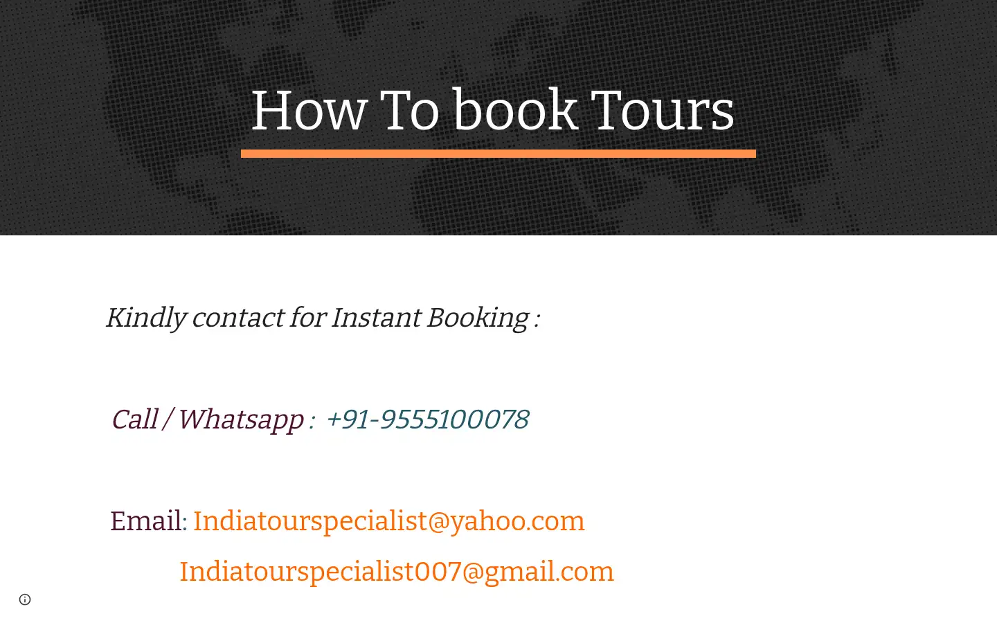 Screenshot of indiatourspecialist.com