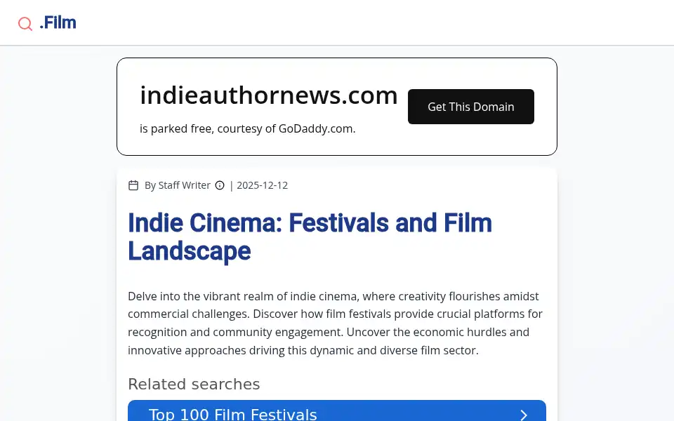 Screenshot of indieauthornews.com