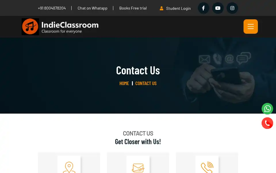 Screenshot of indieclassroom.com