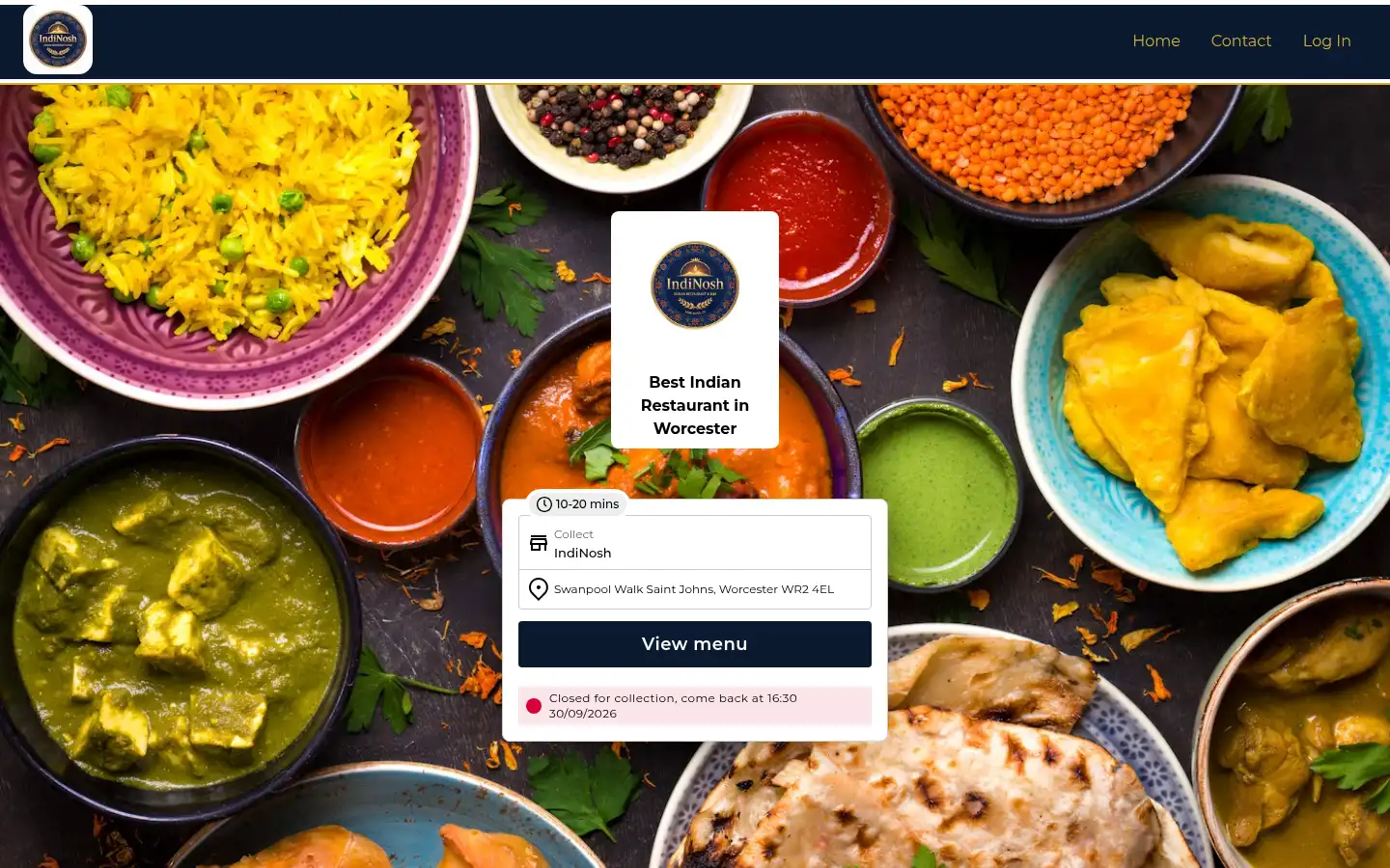 Screenshot of indinosh.co.uk