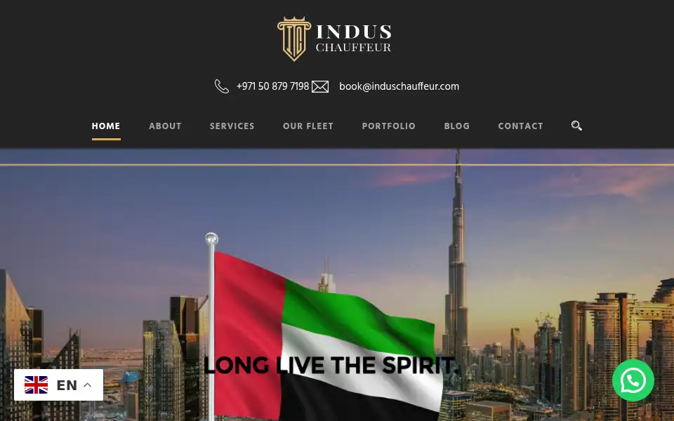 Screenshot of induschauffeur.com