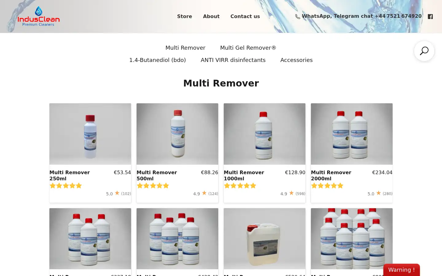 Screenshot of indusclean.eu