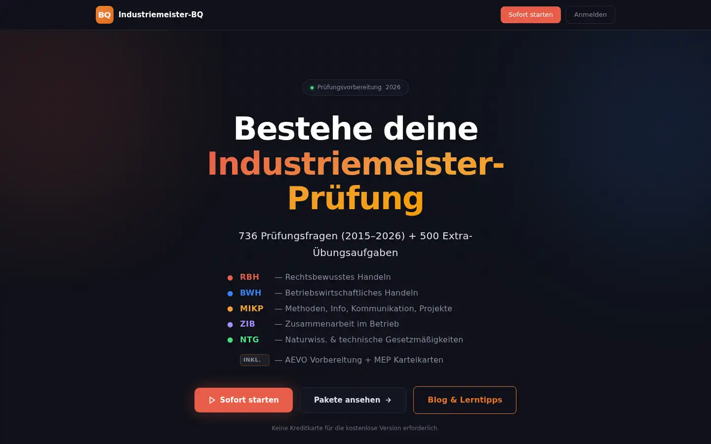 Screenshot of industriemeister-bq.de