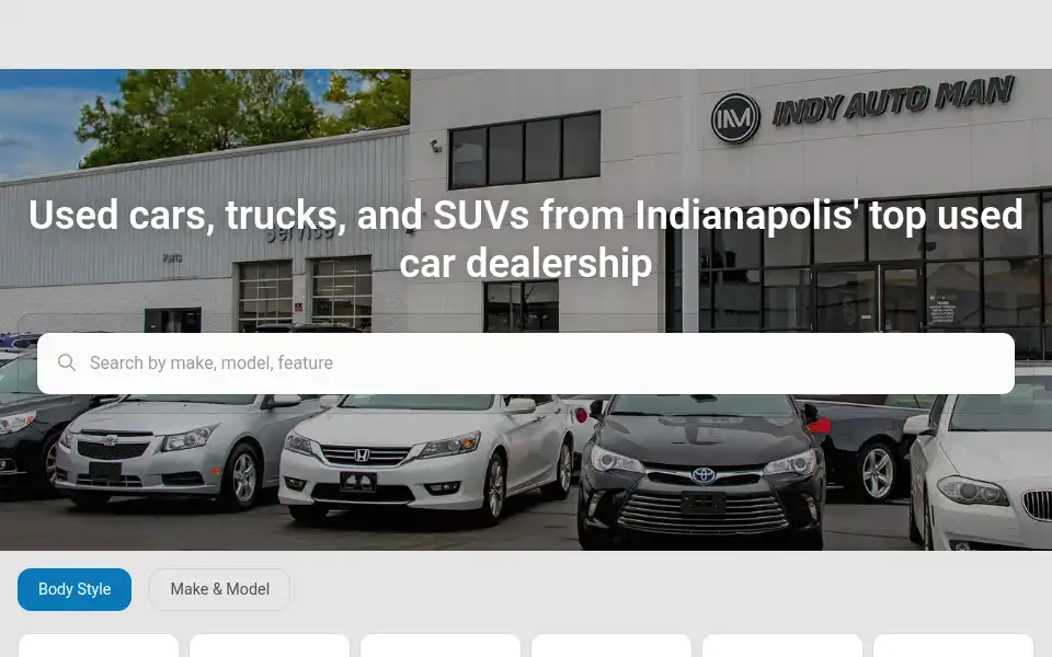 Screenshot of indyautoman.com