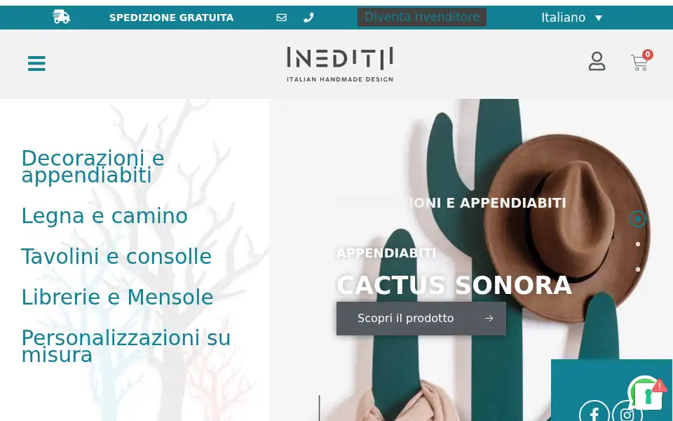 Screenshot of ineditii.it
