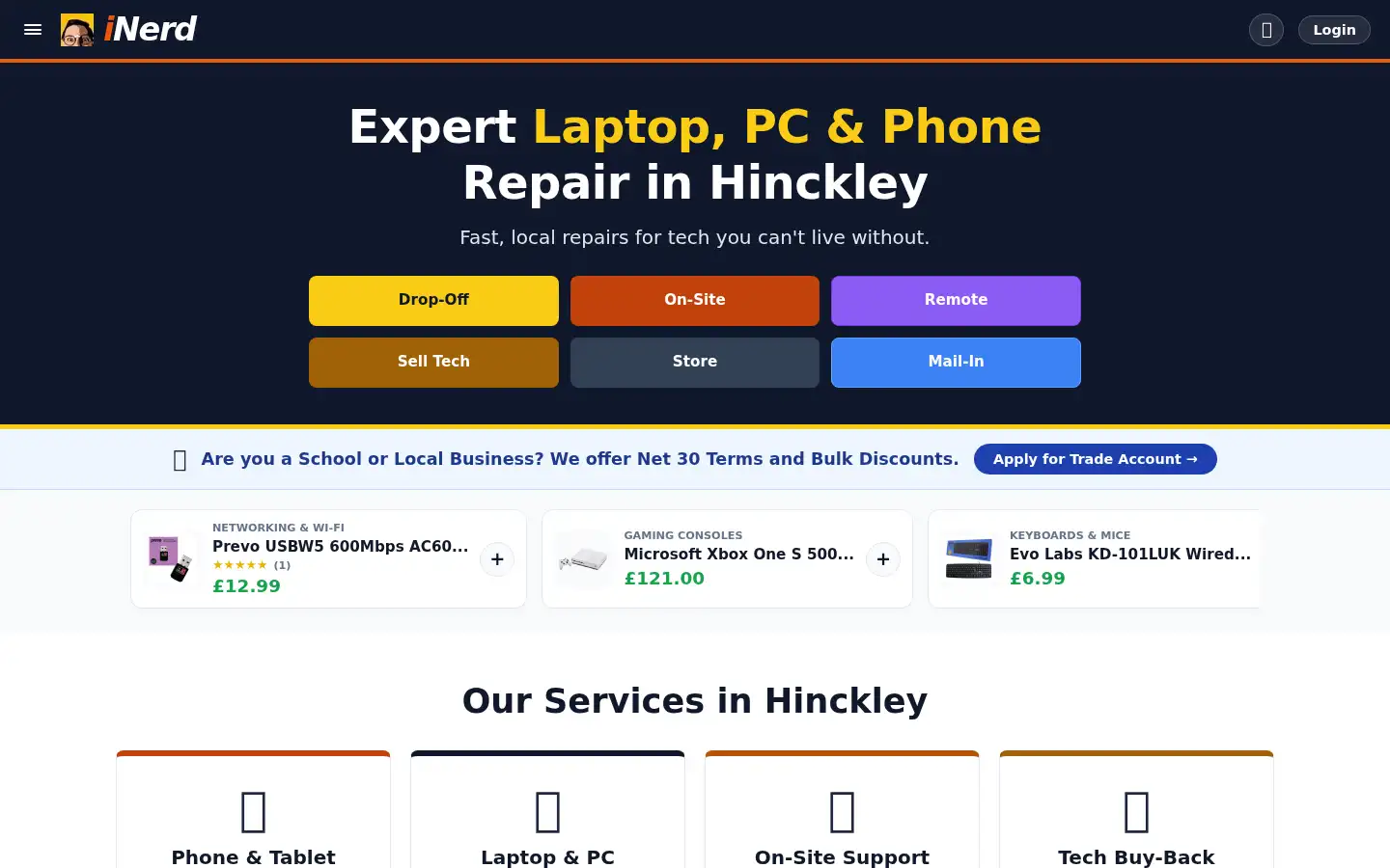 Screenshot of inerd.co.uk
