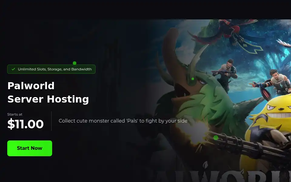 Screenshot of infectedgamehosting.com