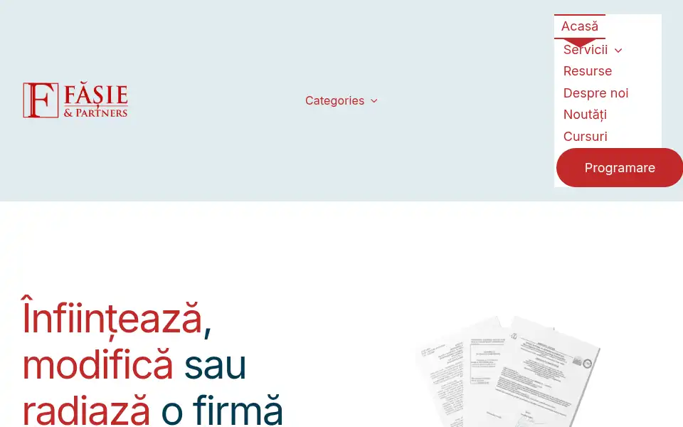 Screenshot of infiintare-firme.ro