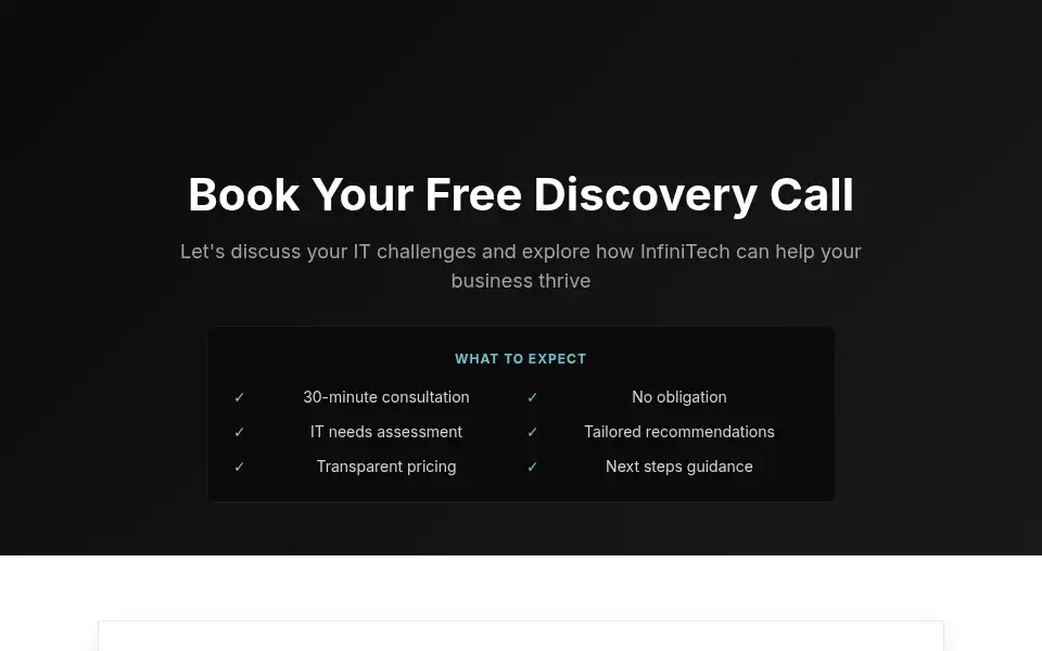 Screenshot of infini-tech.co.uk