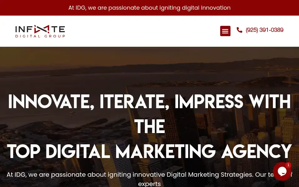 Screenshot of infinitedigitalgroup.com