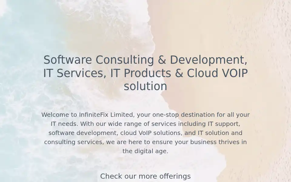 Screenshot of infinitefix.ie
