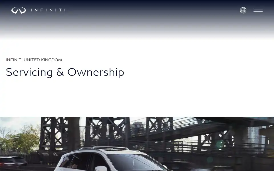 Screenshot of infiniti.co.uk