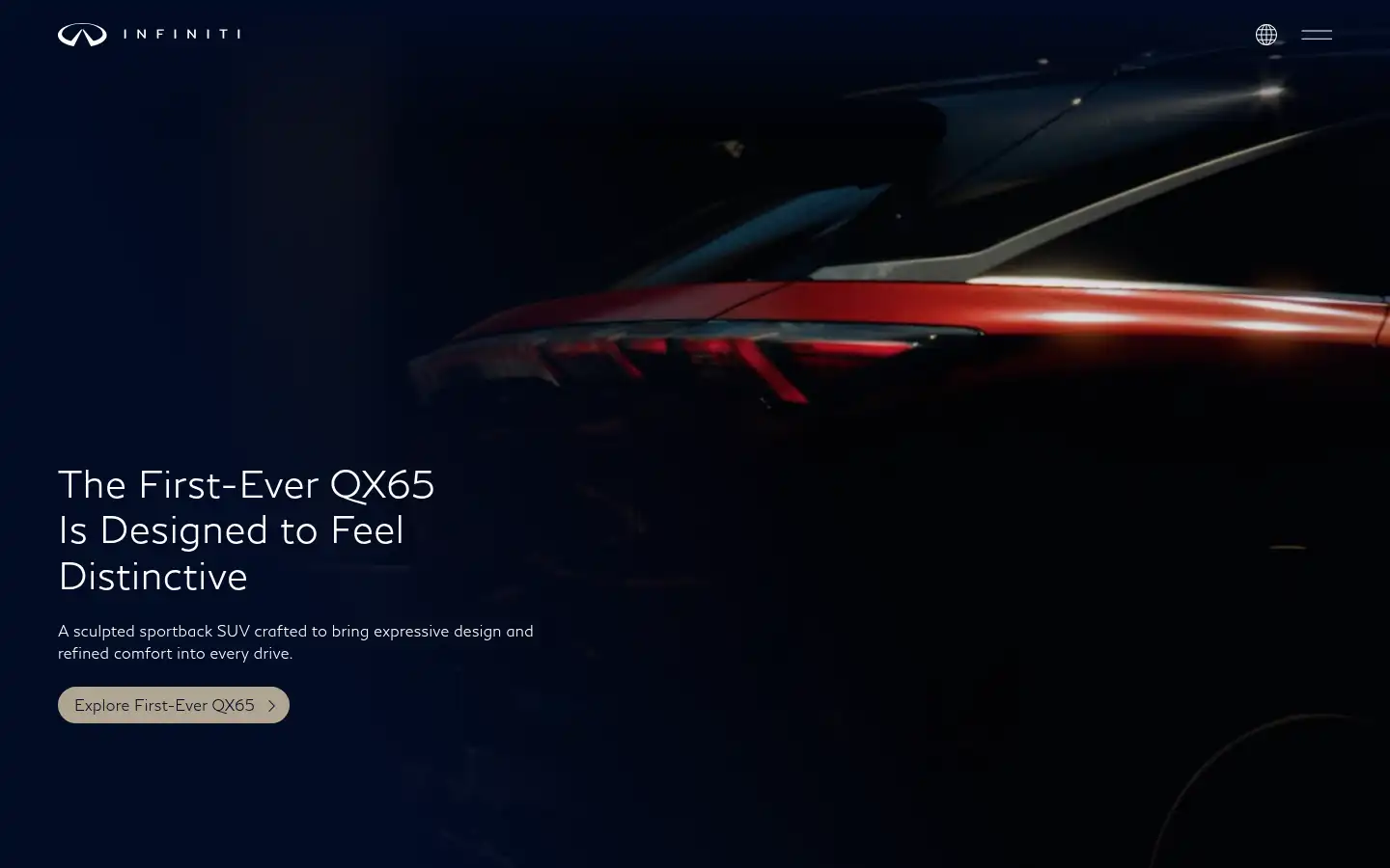 Screenshot of infiniti.com