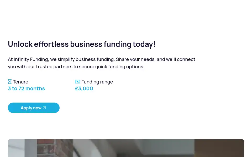 Screenshot of infinity-funding.co.uk