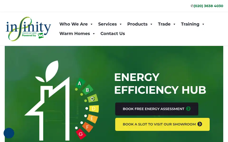Screenshot of infinityenergyorganisation.com