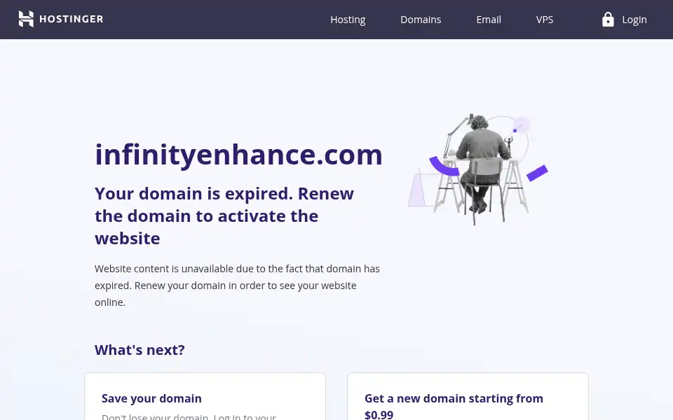Screenshot of infinityenhance.com